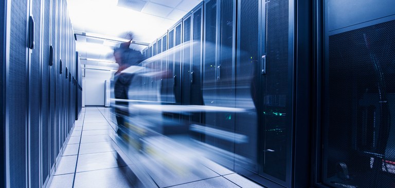 Imagem de um um data center Imagem de um um data center