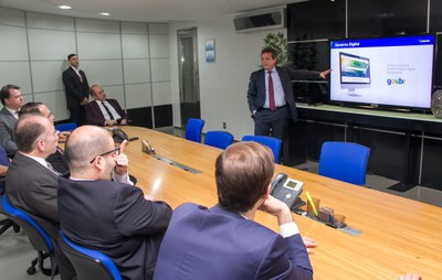 Presidente Caio faz apresentação sobre o Serpro