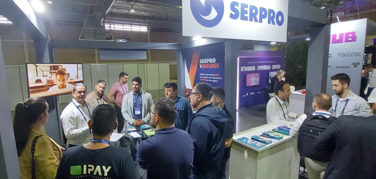 Registro do estande do Serpro Registro do estande do Serpro