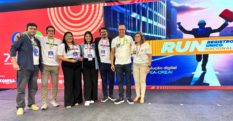 Equipe do Serpro e Crea-RN apresentam a solução RUN no SOEA - Crédito Foto: Solano Petta/Crea-RN