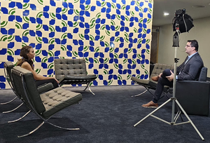 Entrevista do Serpro em cobertura do evento