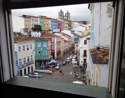 Vista a partir do telecentro, que funcionará em parceria com a Irmandade dos Homens Pretos Vista a partir do telecentro, que funcionará em parceria com a Irmandade dos Homens Pretos