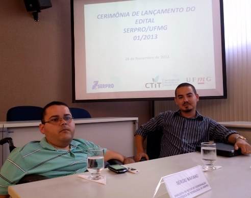 Representantes do Serpro apresentaram a plataforma no lançamento do edital Representantes do Serpro apresentaram a plataforma no lançamento do edital